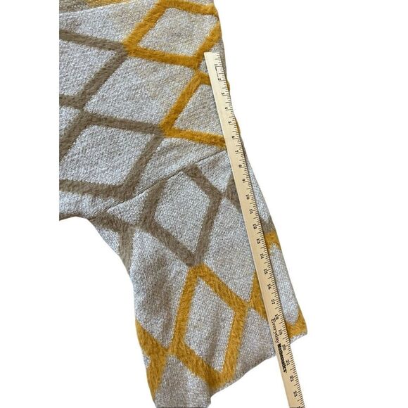 Anthropologie Akemi + Kin Sedona Textured Diamond Kimono Cardigan Open Front Cre - Picture 7 of 9